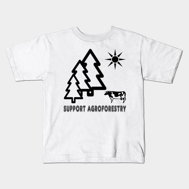 Support Agroforestry Kids T-Shirt by Izmet